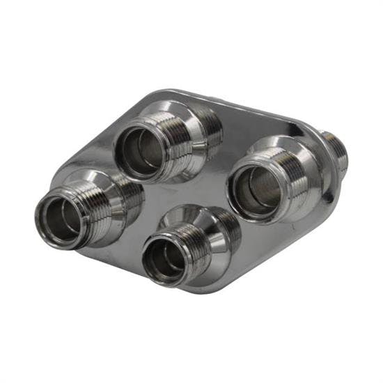 Vintage Air 388800-MBA Streamline Pol Alum 4-way Diamond Blkhd Pt