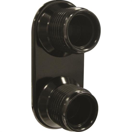 Vintage Air 389602 Streamline Aluminum 2-way Bulkhead Plate,Black