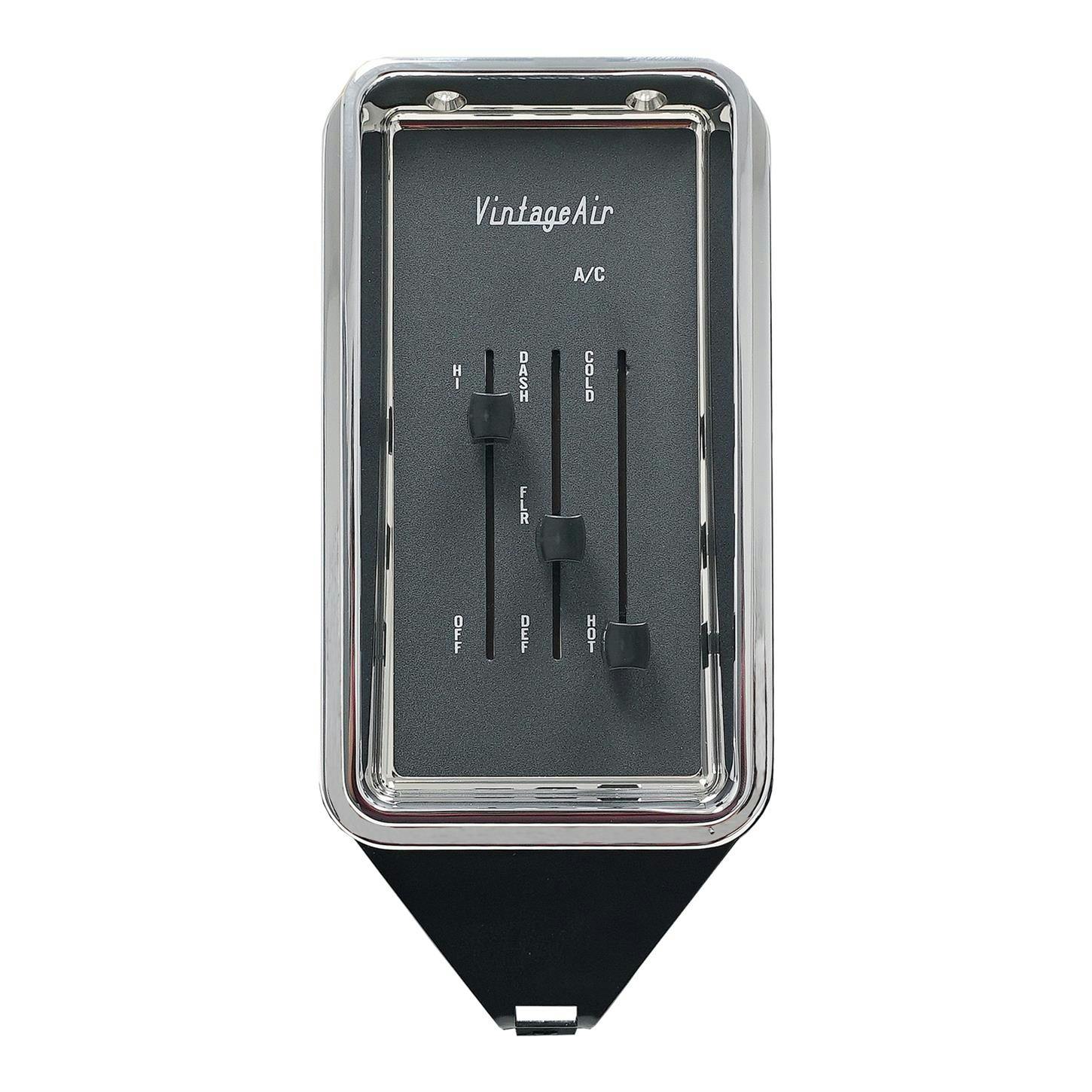 Vintage Air 473275 64-66 Chevy Truck SureFit Control Panel Chrome