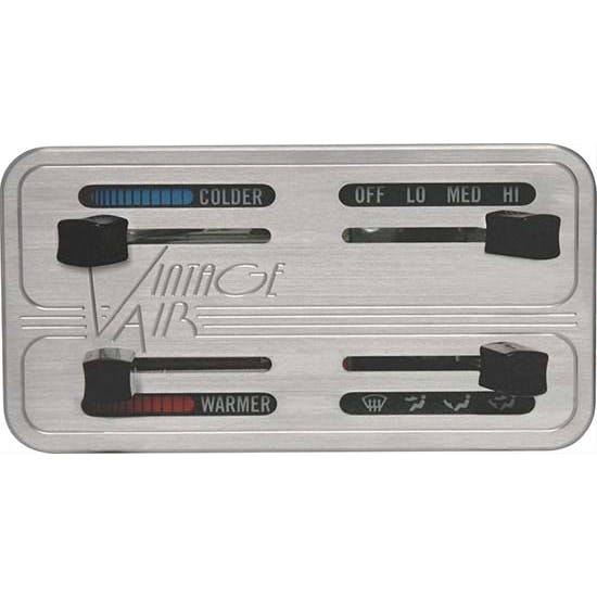 Vintage Air 48103-SHQ Horizontal Gen-II Machined Face Panel