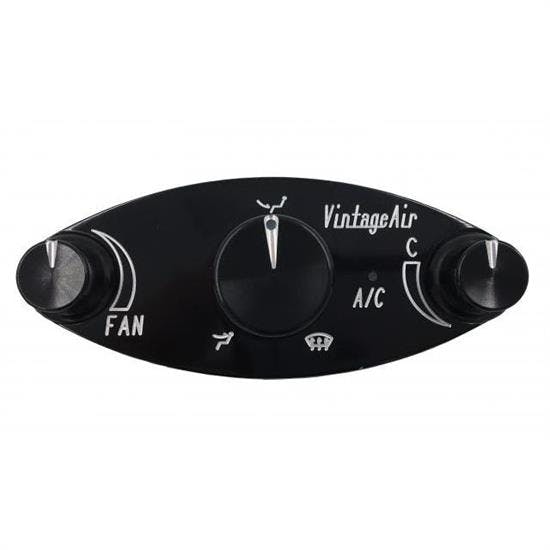 Vintage Air 491241 Gen IV Proline Ellipse Control Panel, Black