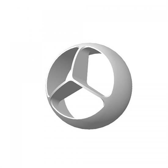 Vintage Air 499236 Trident Astro Vent Louver Ball, Clear