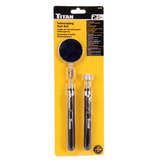 Titan Tools 11188 Mirror and Pick Up Utility Tool Set