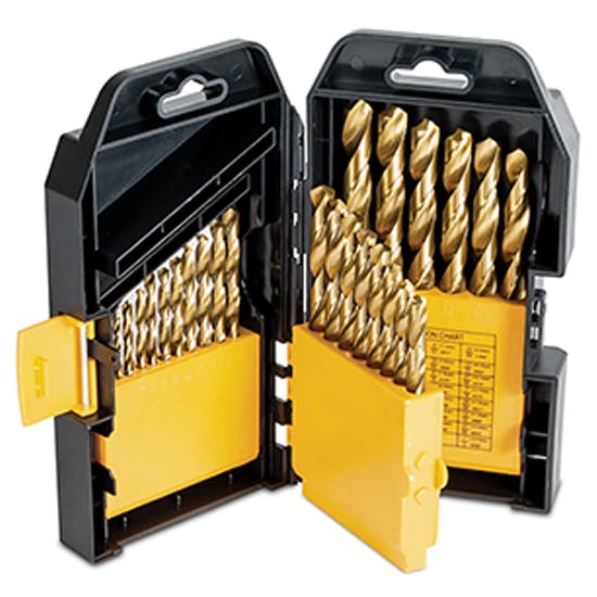 Titan Tools 16530 Titanium Coated Drill Bit Set, 29 Piece