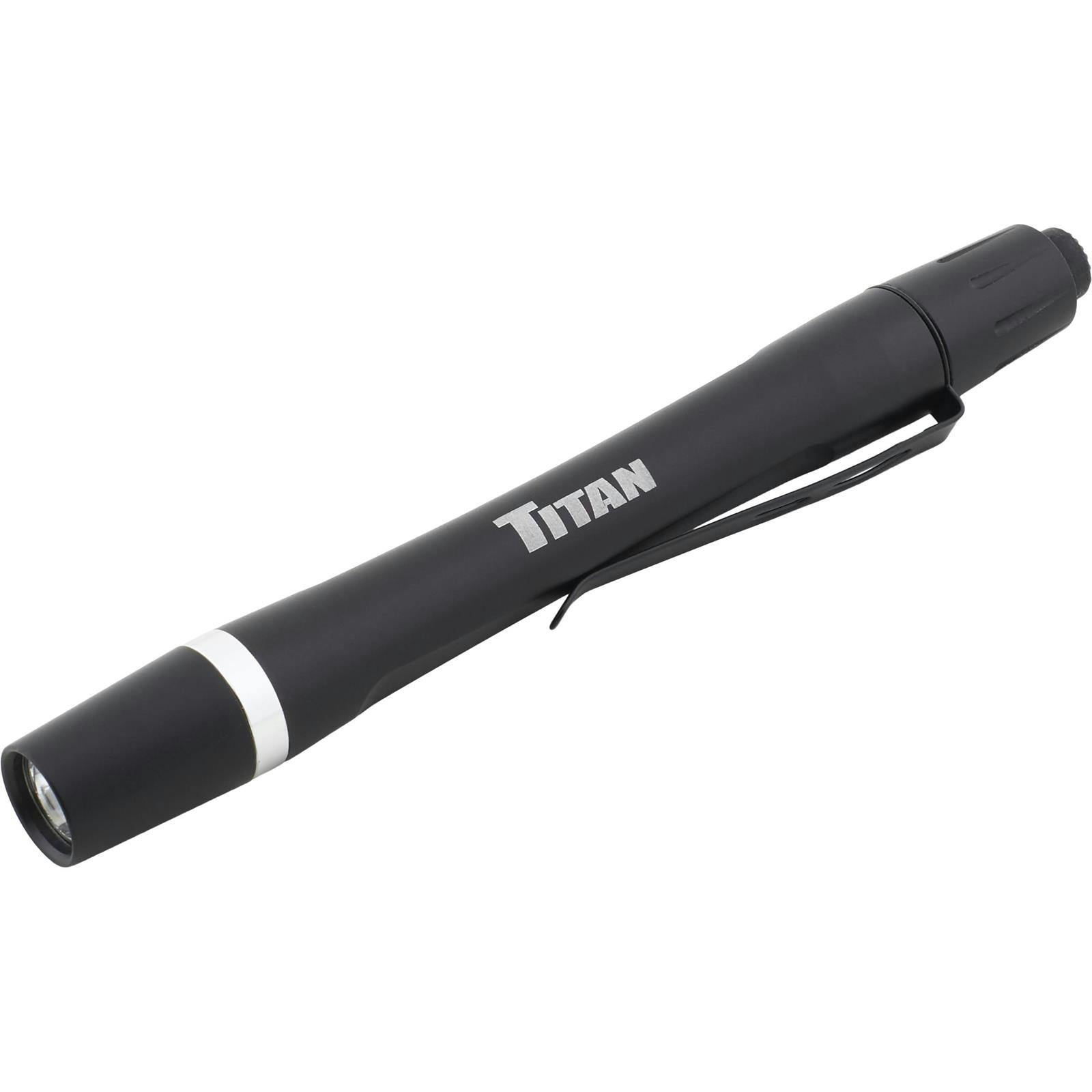 Titan Tool 36006 LED Pocket Pen Flashlight w/ Belt Holster Clip,1 Watt