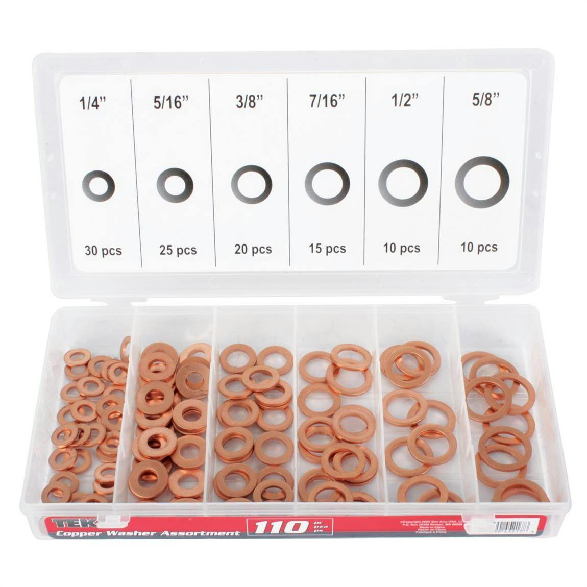 Titan Tools 45217 110-Piece Copper Washer Set