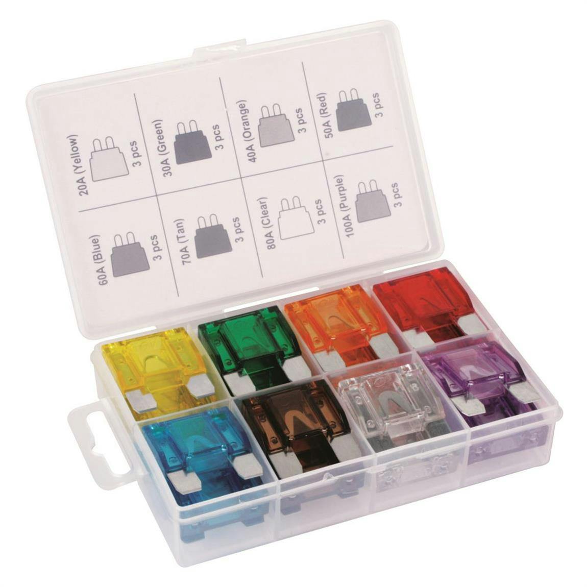 Titan Tools 45232 24-Piece Maxi Fuse Assortment