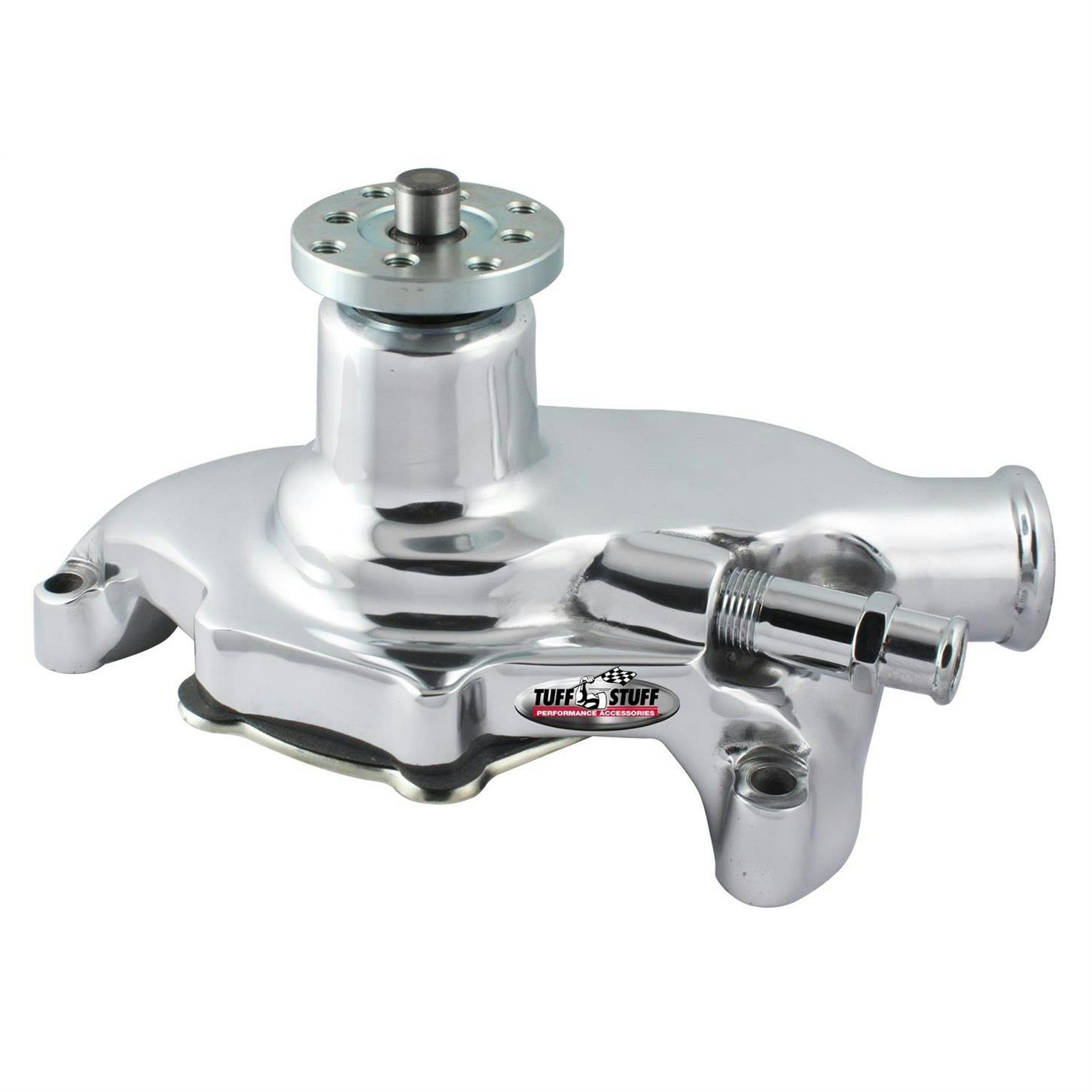 Tuff Stuff 1353NA SBC Short Aluminum Water Pump, Chrome
