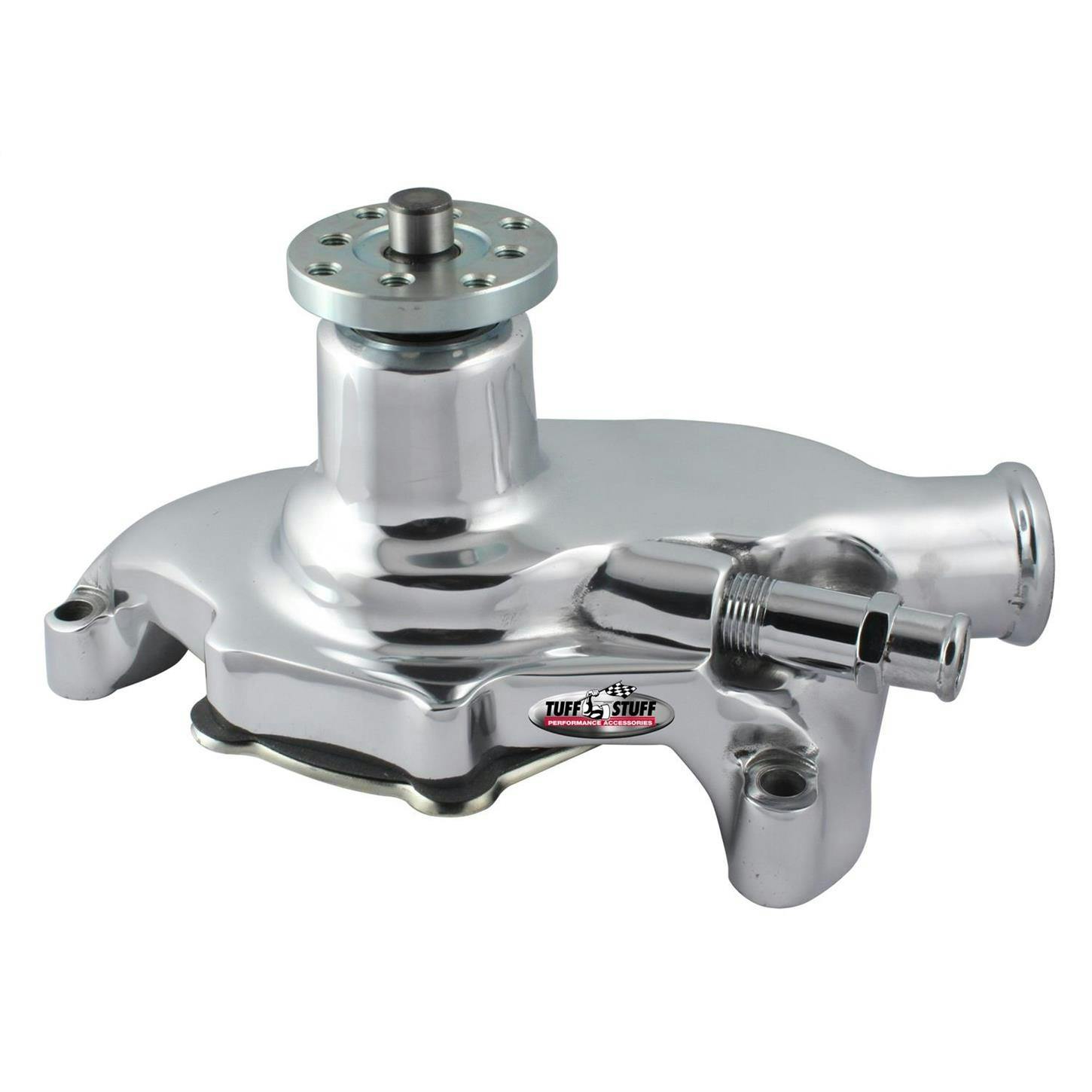 Tuff Stuff 1394ND 71-82 SBC Corvette Water Pump, Aluminum, Chrome