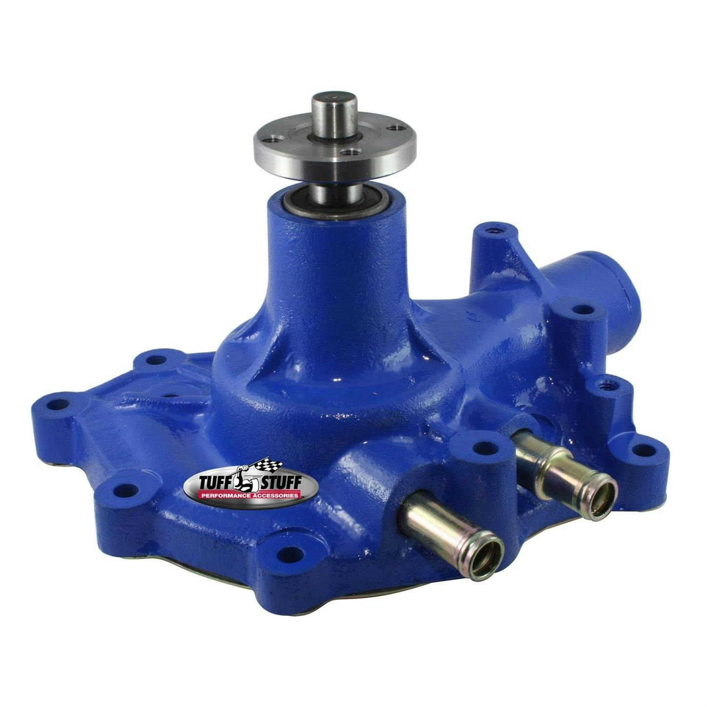 Tuff Stuff 1432CBLUE Ford Cast-Iron Water Pump, Pass. Inlet, Blu