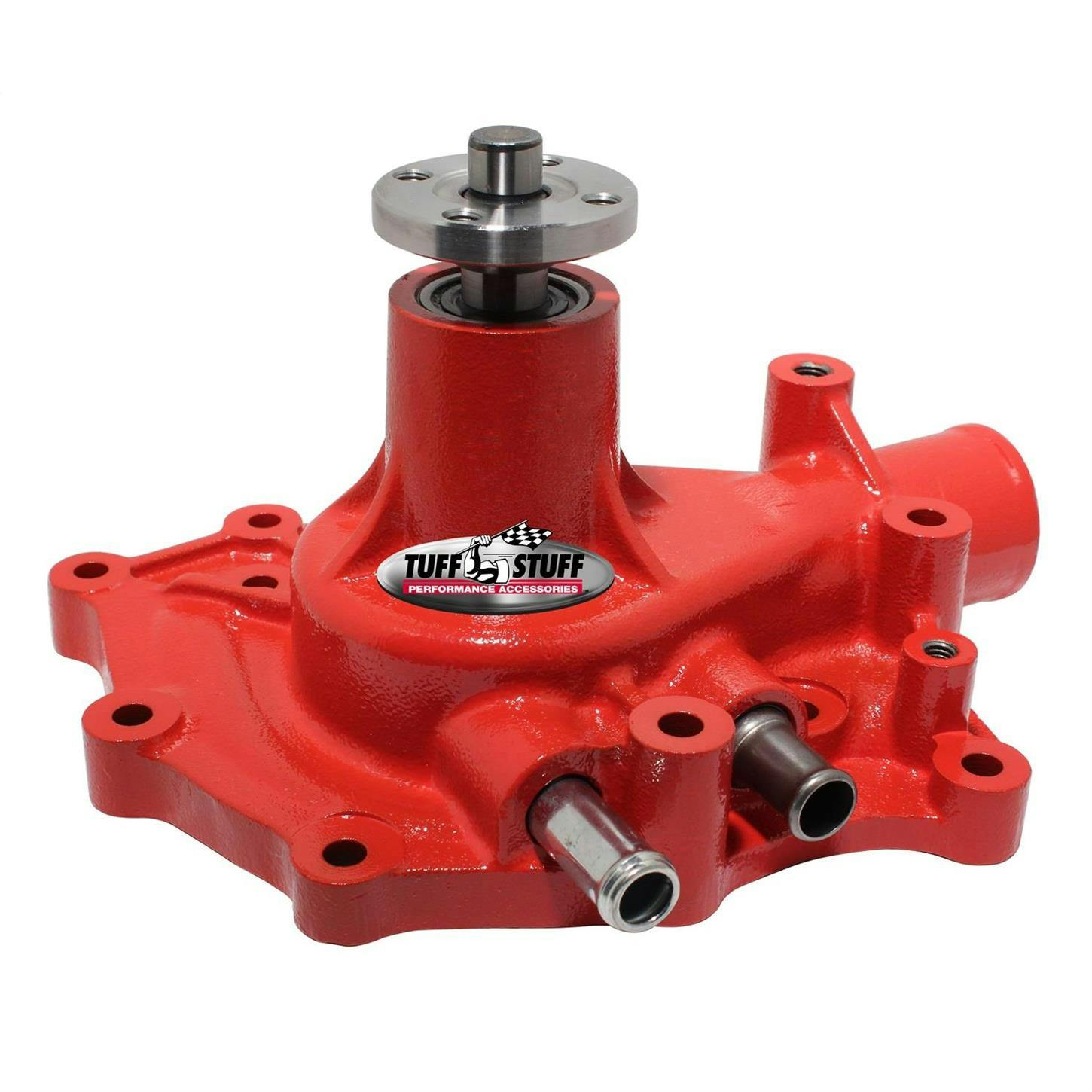 Tuff Stuff 1432CRED Ford Cast-Iron Water Pump, Pass. Inlet, Red