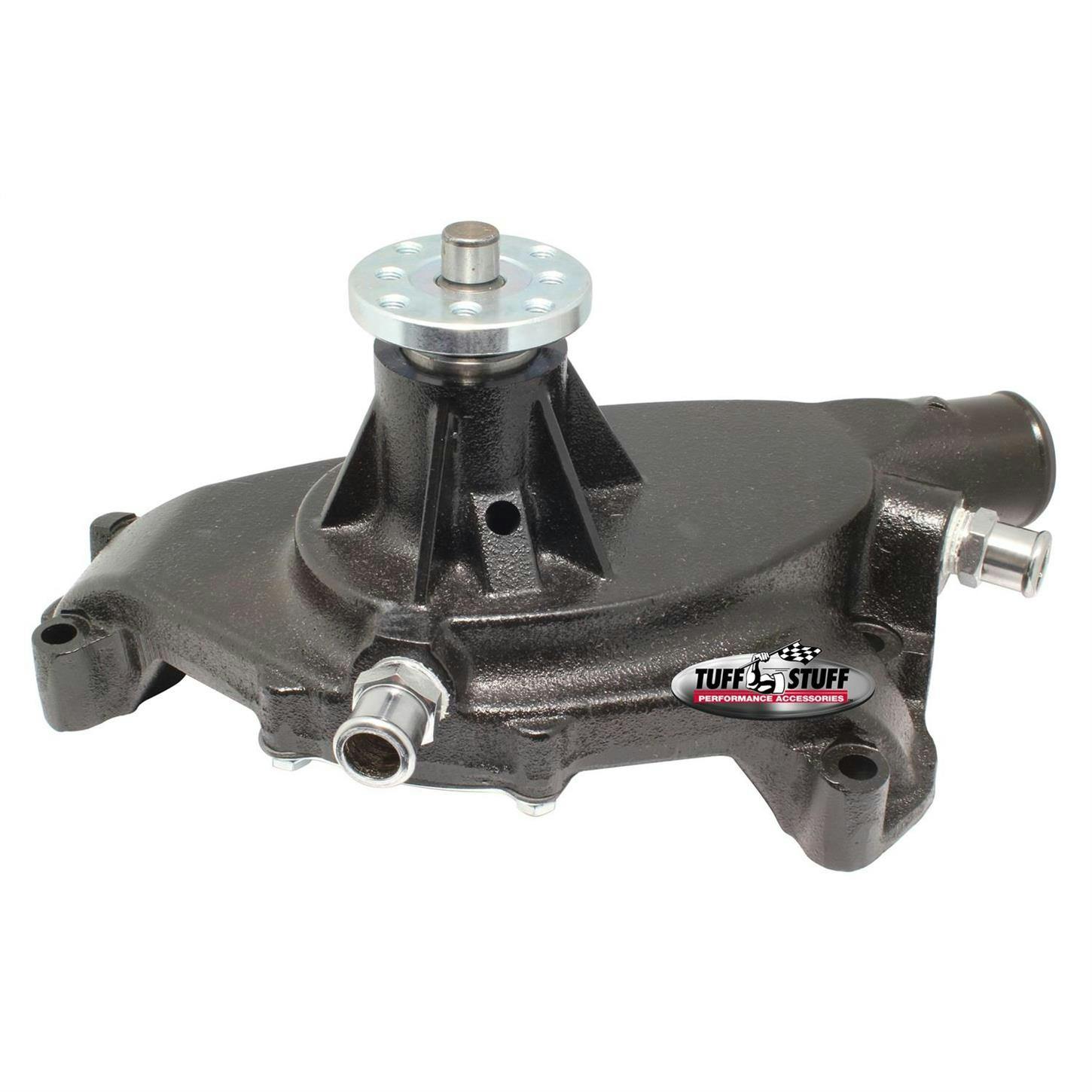 Tuff Stuff 1484NC BBC Corvette Short Water Pump, Cast-Iron, Black