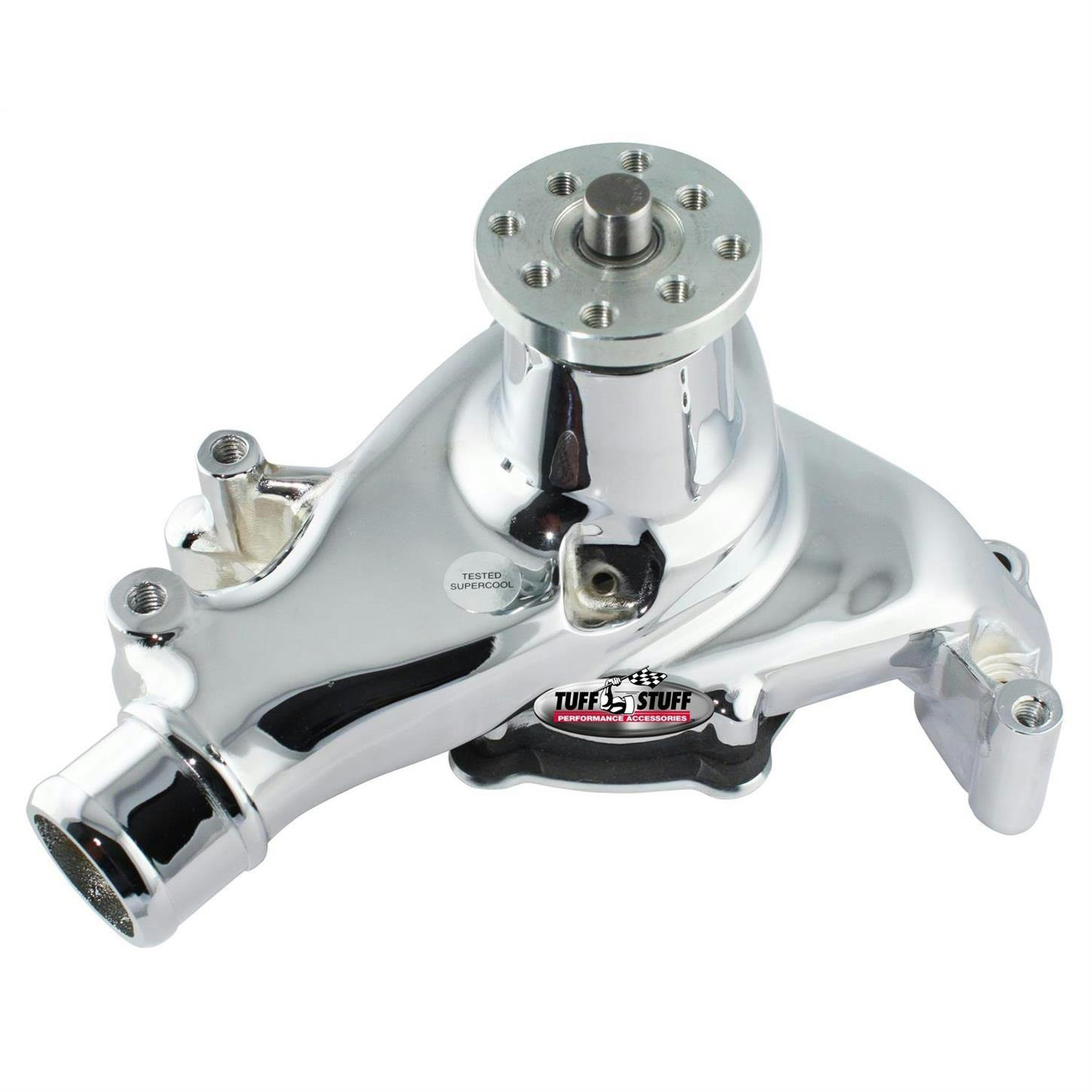 Tuff Stuff 1511NB SBC Aluminum Supercool Long Water Pump, Pol