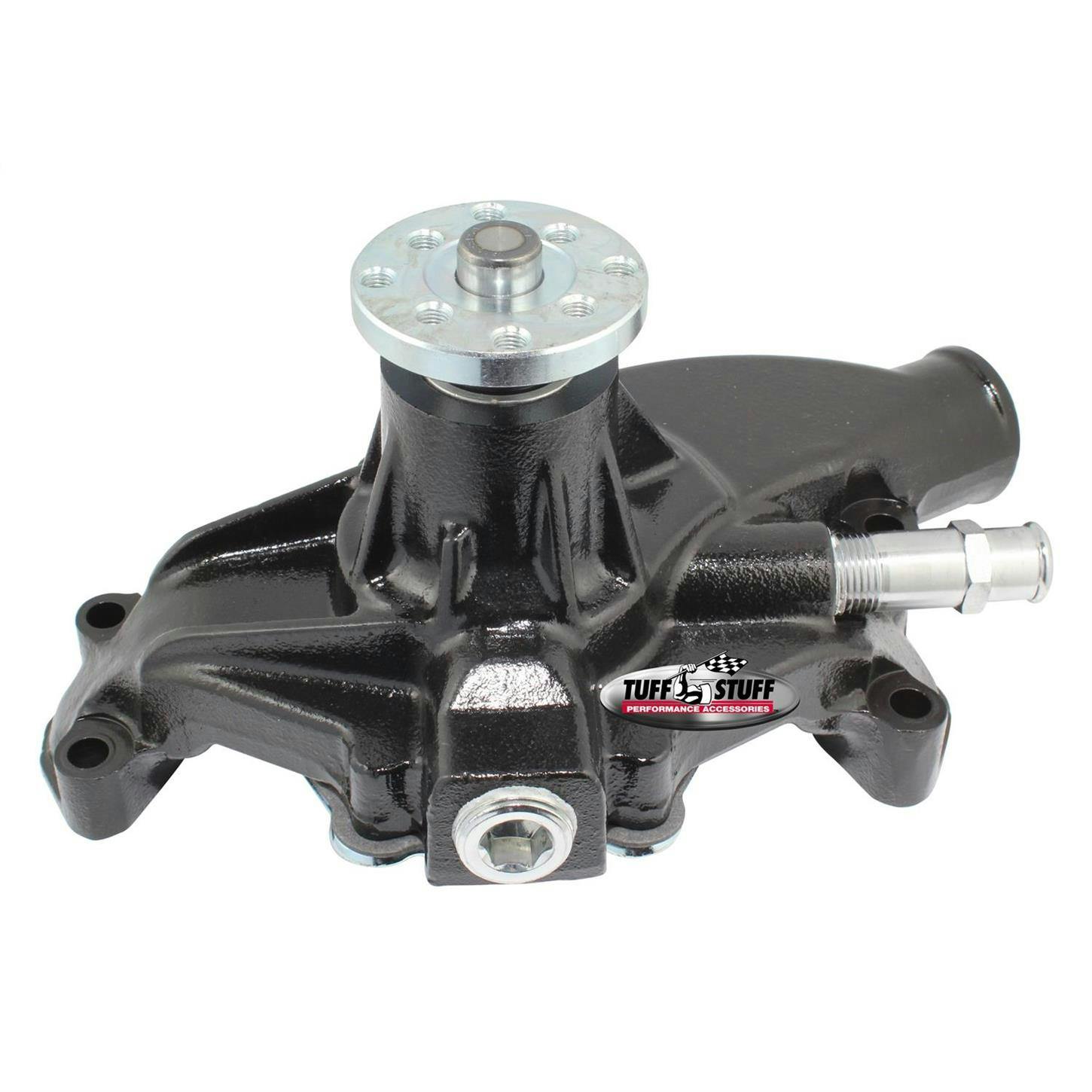 Tuff Stuff 1534NC 1972-82 SBC Corvette Water Pump, Cast-Iron, Blk