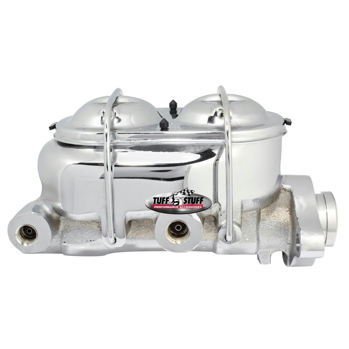 Tuff Stuff 2072NA Dual Reservoir Master Cylinder 1 1/8 In, Chrome