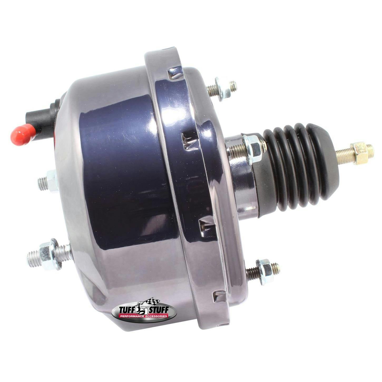 Tuff Stuff 2221NA7 Single Diaphragm Booster, Black Chrome