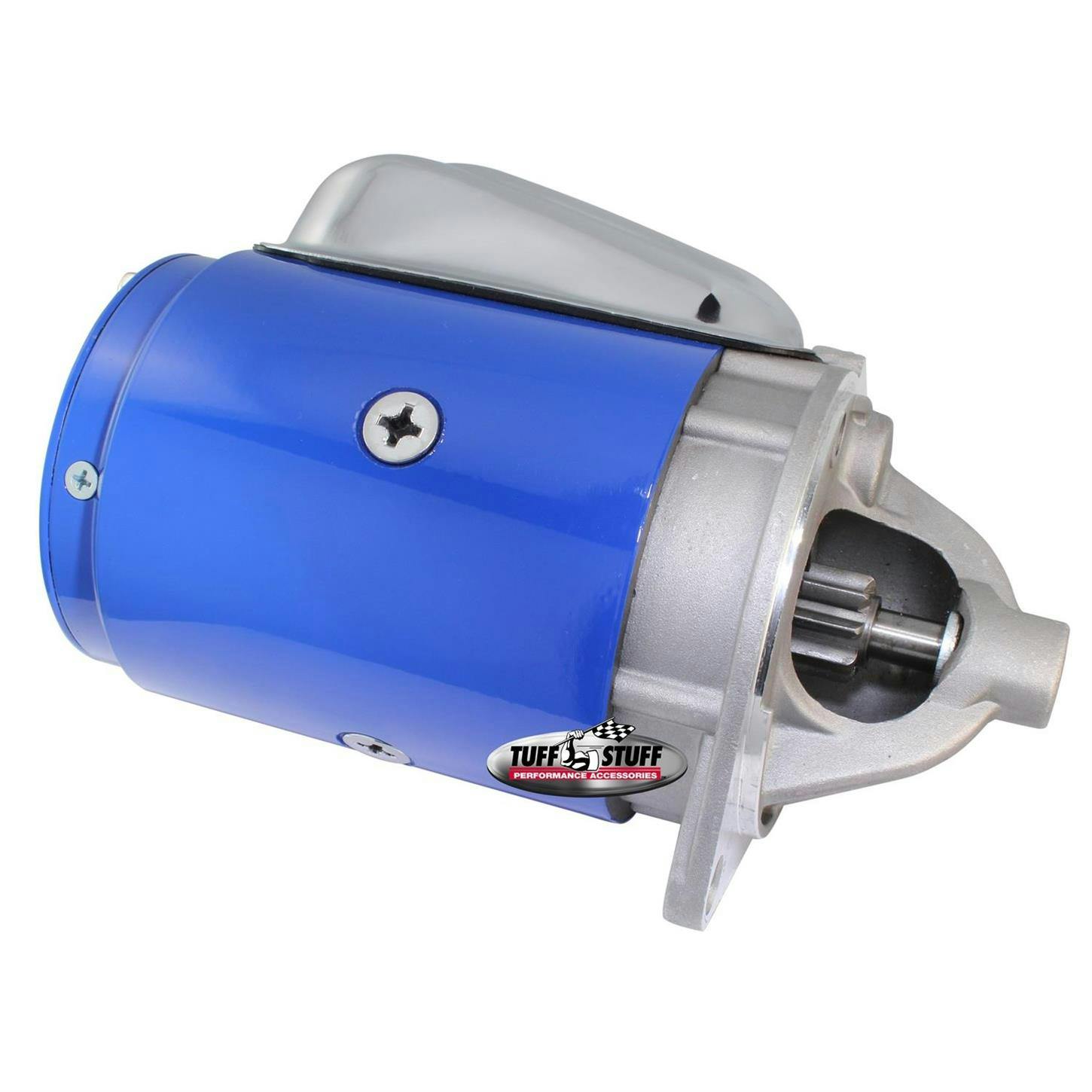 Tuff Stuff 3124BBLUE Ford Starter, 2 Bolt Blue W/Chrome