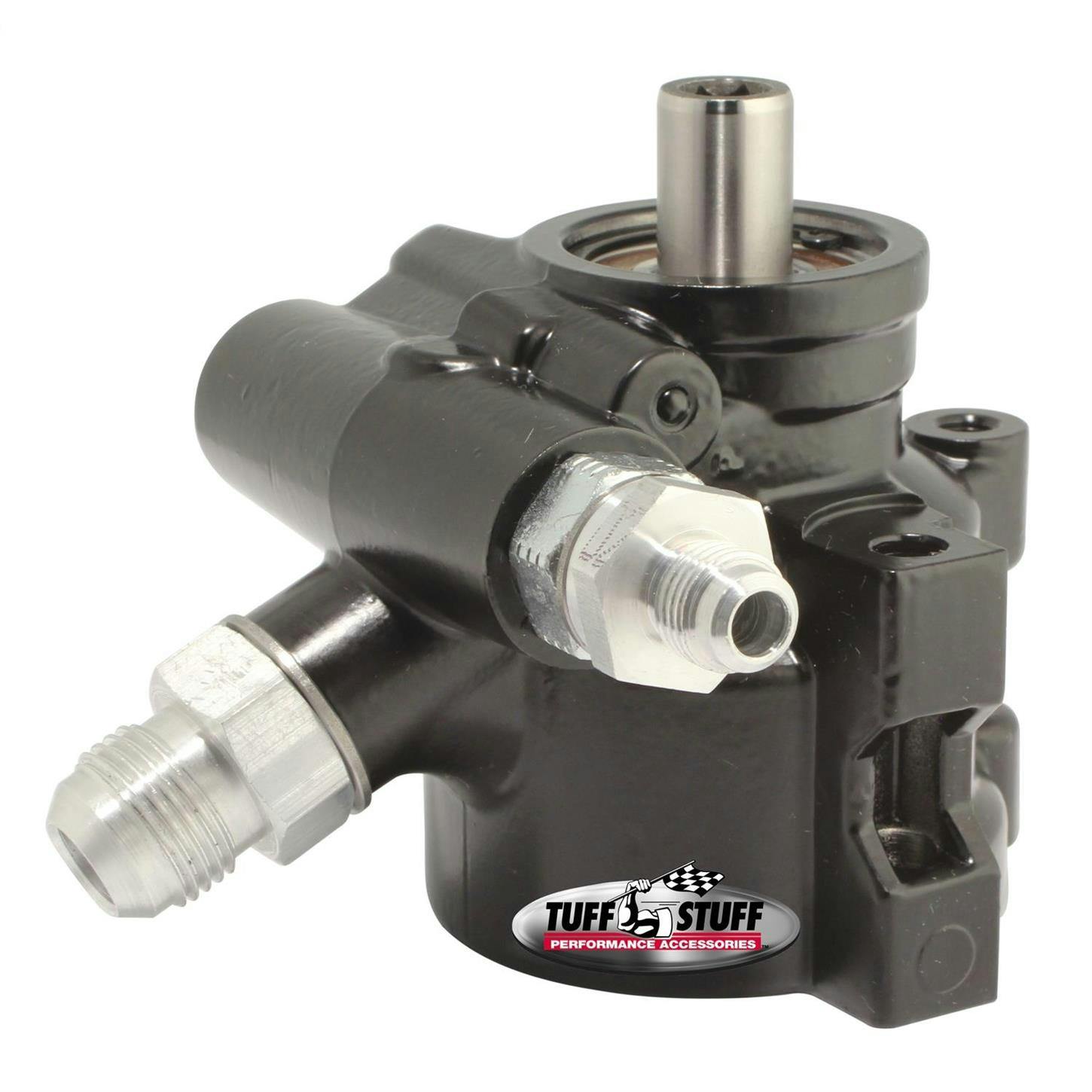 Tuff Stuff 6175ALB-2 Type II Power Steering Pump, Aluminum, Black