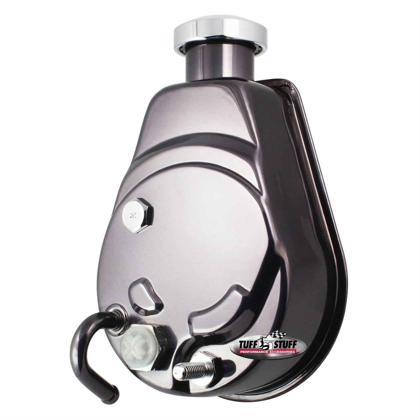 Tuff Stuff 6176A7 Saginaw Power Steering Pump, Keyed Shaft, Black