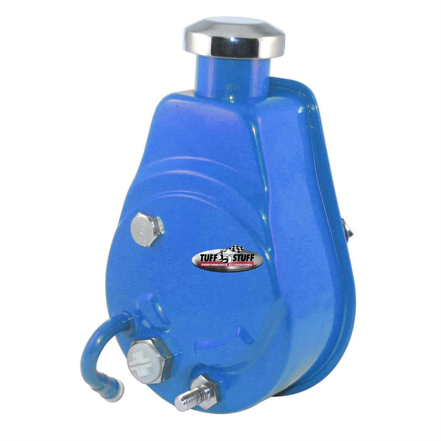 Tuff Stuff 6176BBLUE Saginaw Power Steering Pump, Keyed, Blue