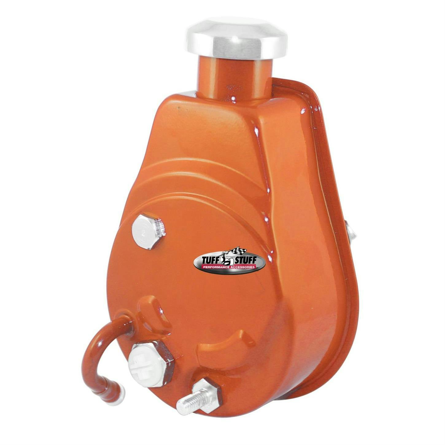 Tuff Stuff 6176BORANGE Saginaw Power Steering Pump, Keyed, Orange