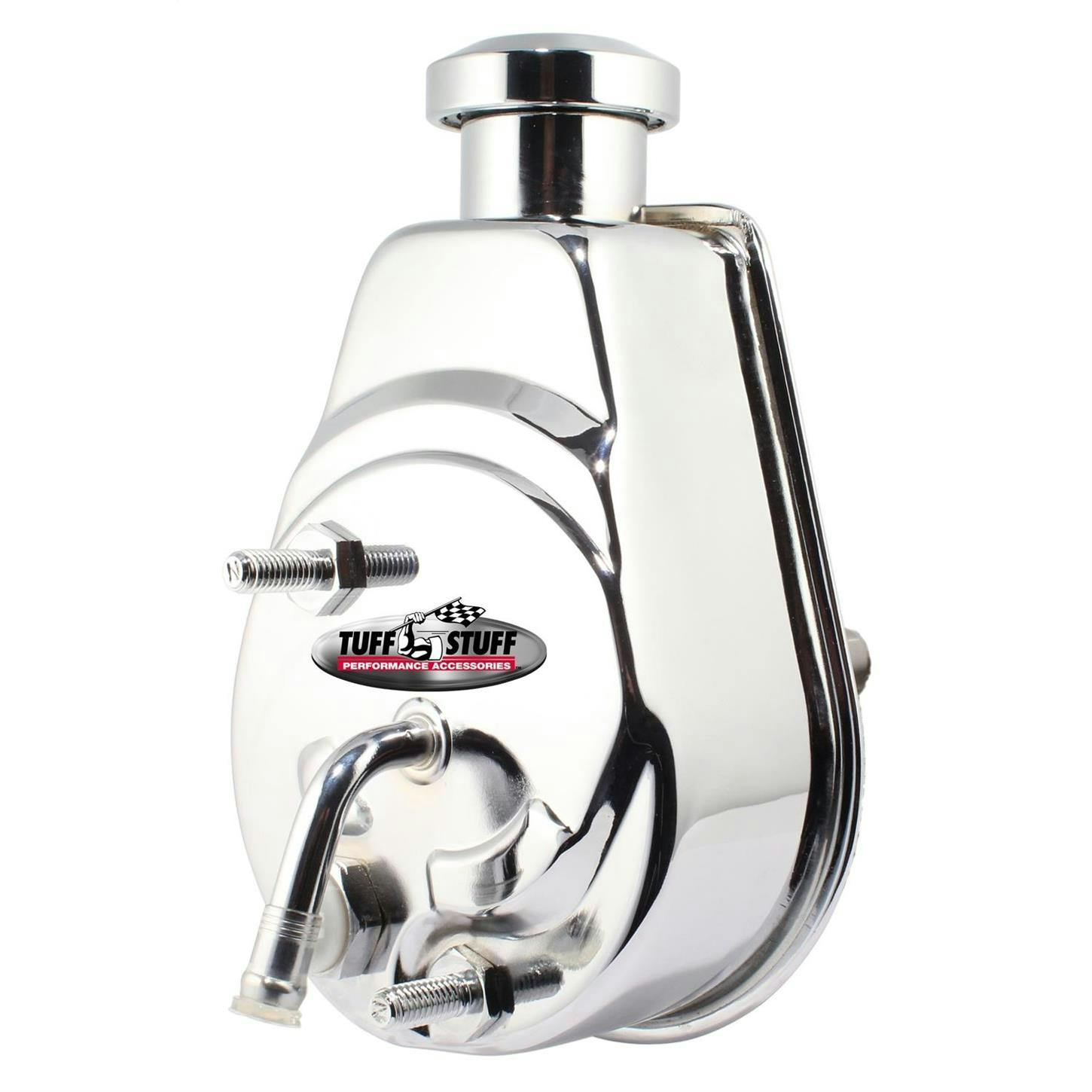 Tuff Stuff 6177A Corvette Saginaw Power Steering Pump, Chrome