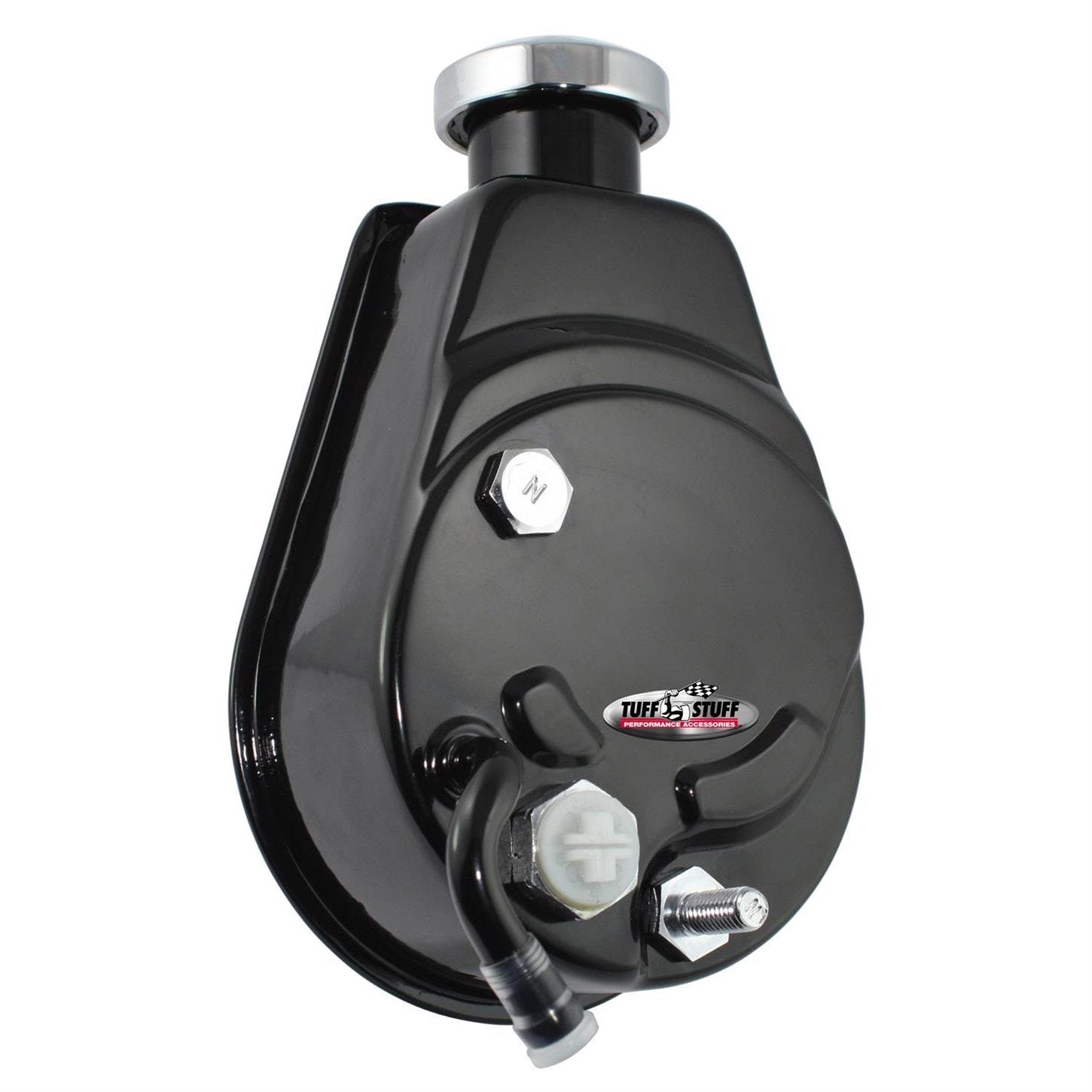 Tuff Stuff 6182B GM Power Steering Pump, Saginaw Style, Black