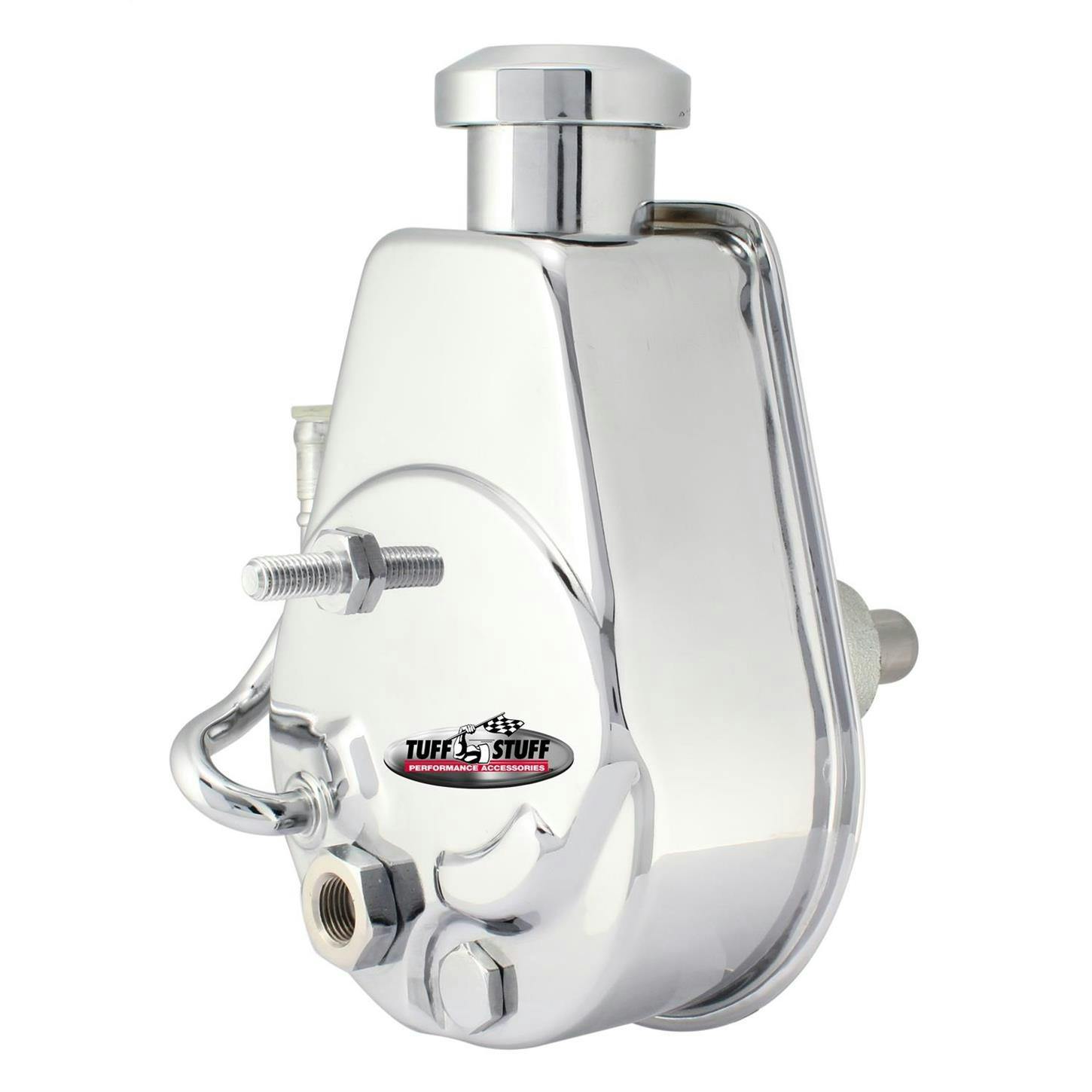 Tuff Stuff 6184A GM Saginaw Style Power Steering Pump, Chrome