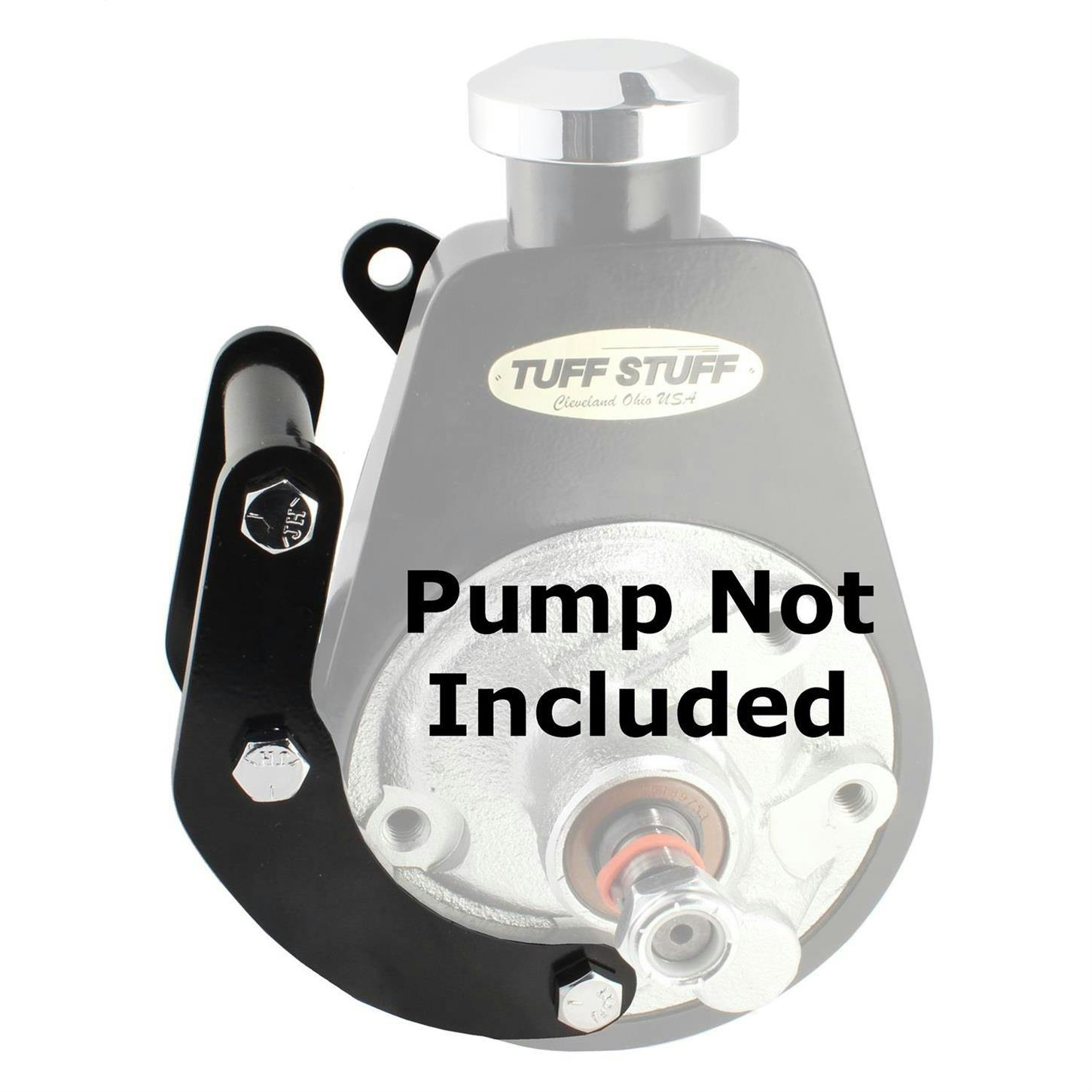 Tuff Stuff 6503B BBC Short Power Steering Pump Bracket, Black