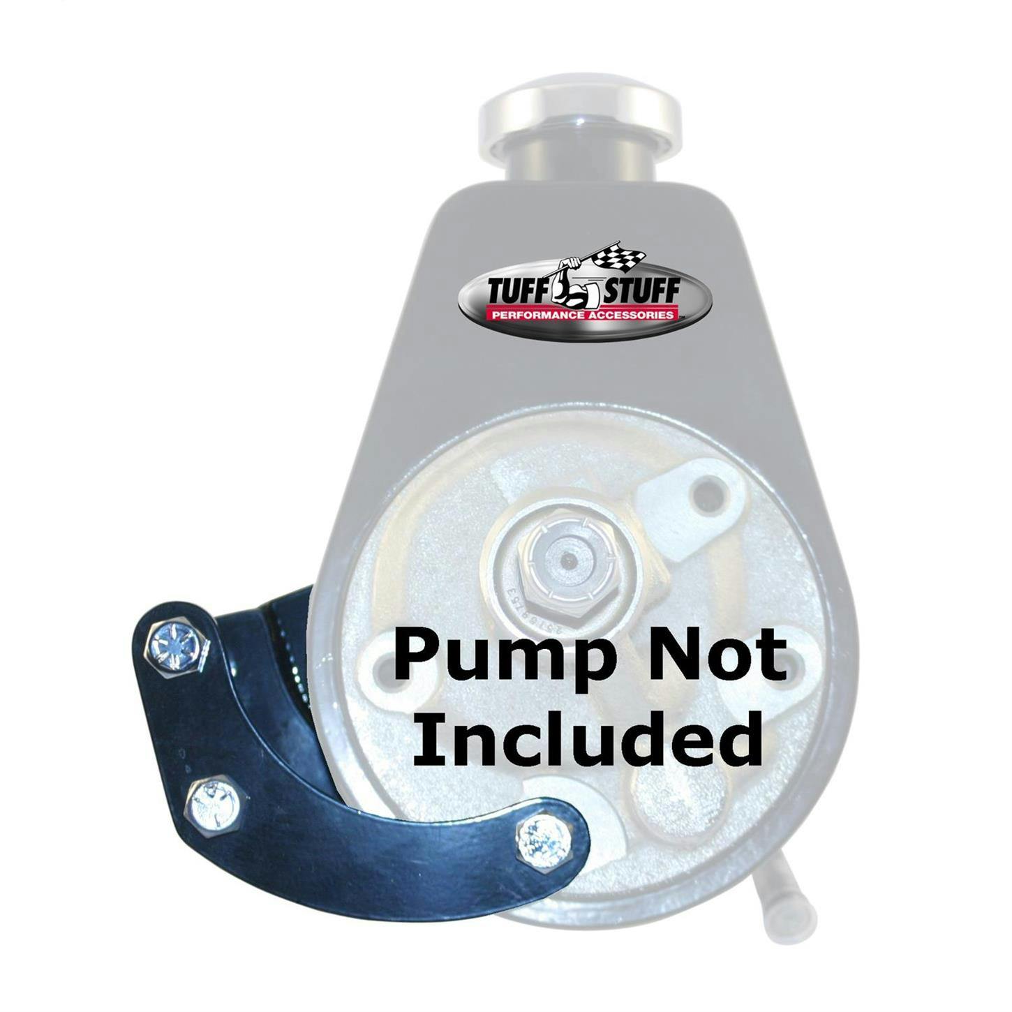 Tuff Stuff 6504B SBC Short Power Steering Pump Bracket, Black