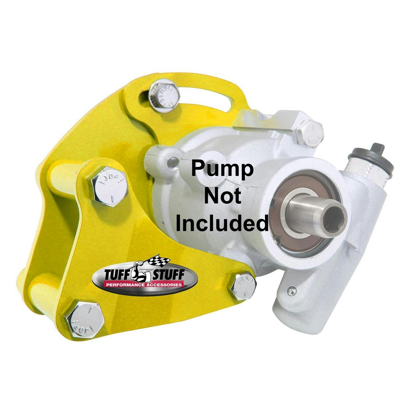 Tuff Stuff 6505BYELLOW BBC Short Power Steering Pump Bracket, Yel