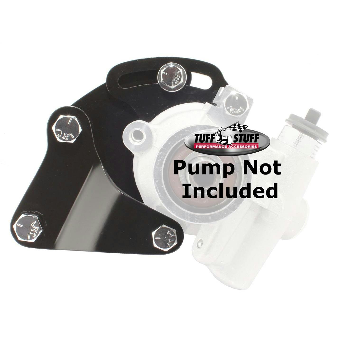 Tuff Stuff 6506B SBC Short Power Steering Pump Bracket, Black