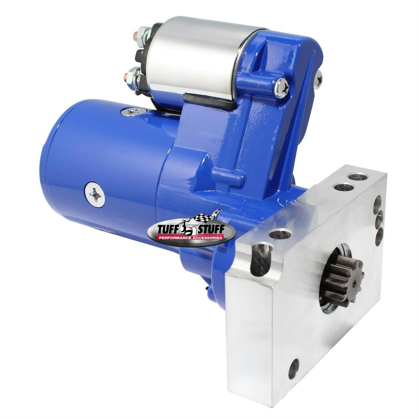 Tuff Stuff 6584BBLUE Chevy Gear Reduction Starter, Blue W/ Chr