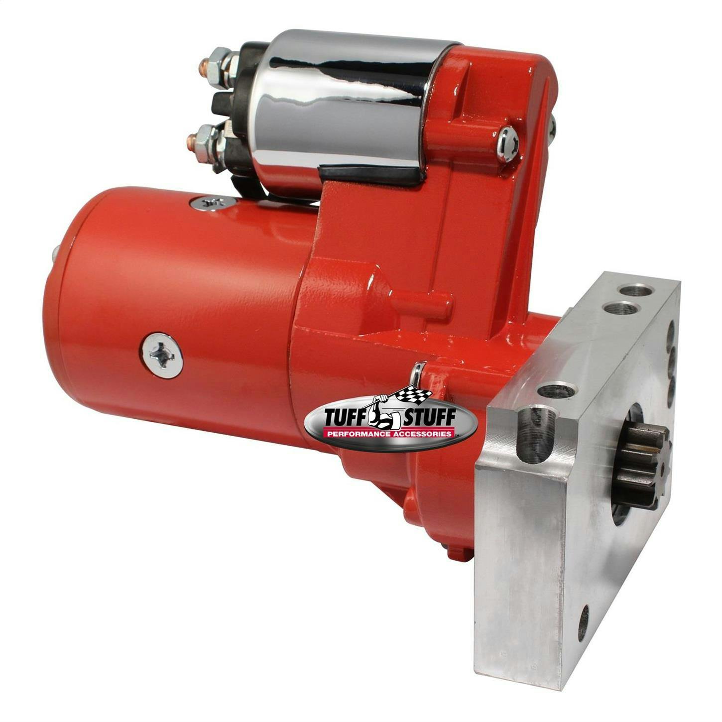Tuff Stuff 6584BRED Chevy Gear Reduction Starter, Red