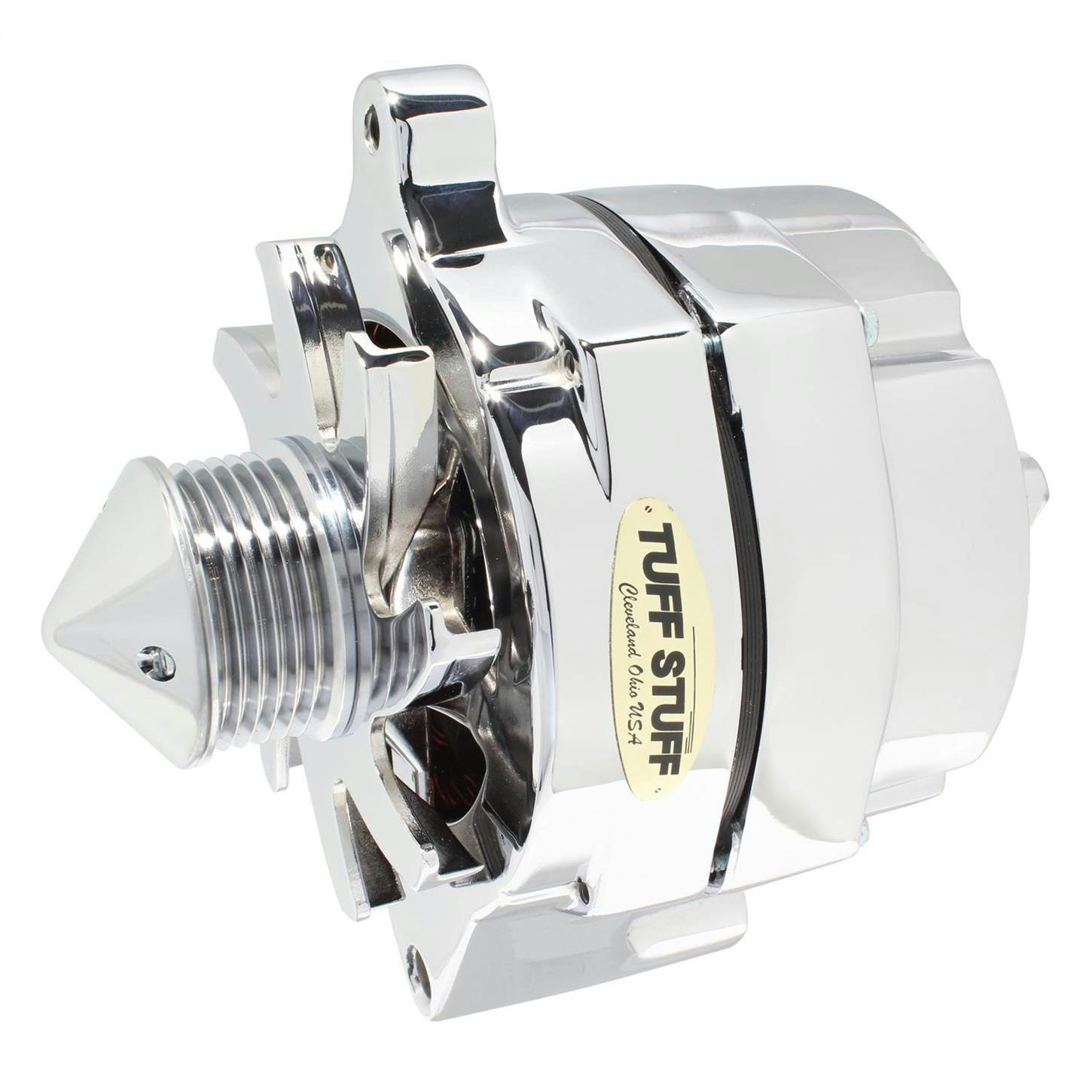 Tuff Stuff 7068BBULL6G Silver Bullet 100 Amp Alternator, Polished