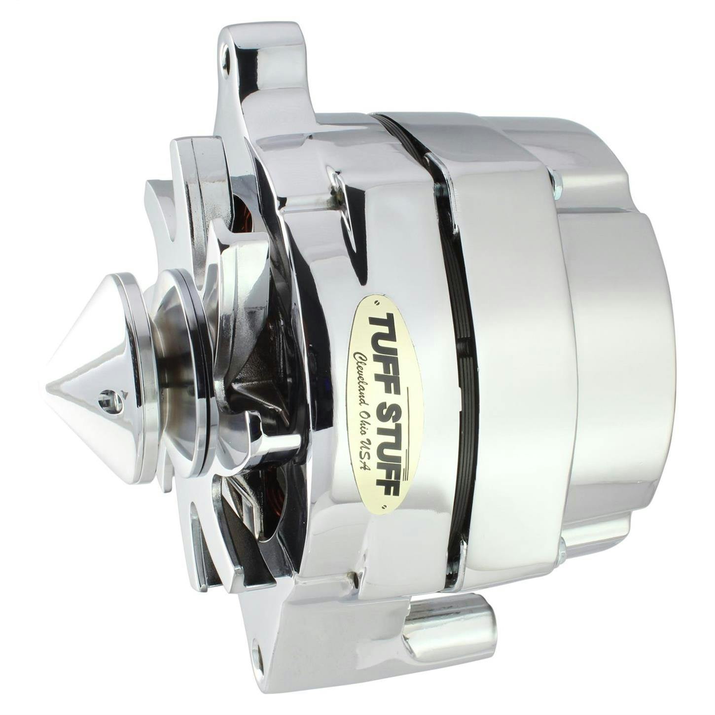 Tuff Stuff 7068BBULL Silver Bullet 100 Amp Alternator, Polished