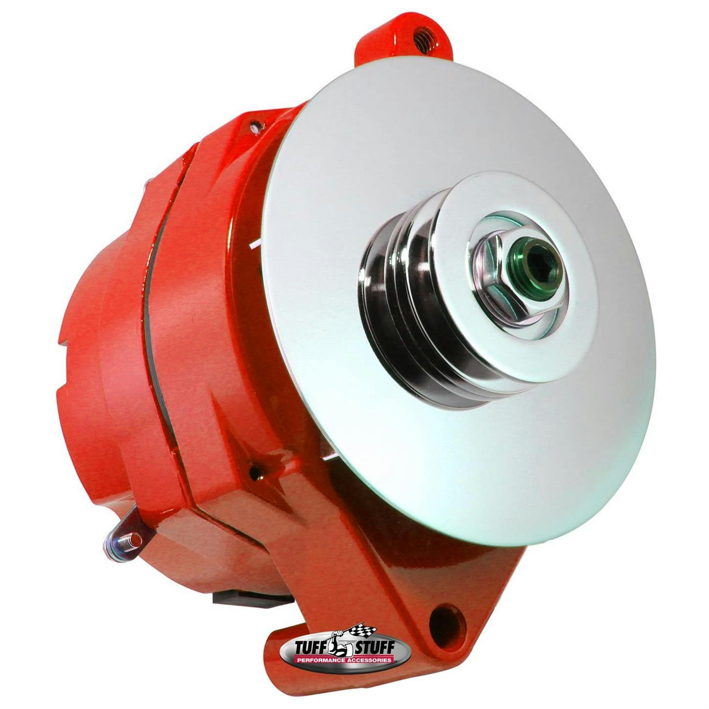 Tuff Stuff 7068RFRED Ford Alternator, 100 Amp, 1-Wire, Red