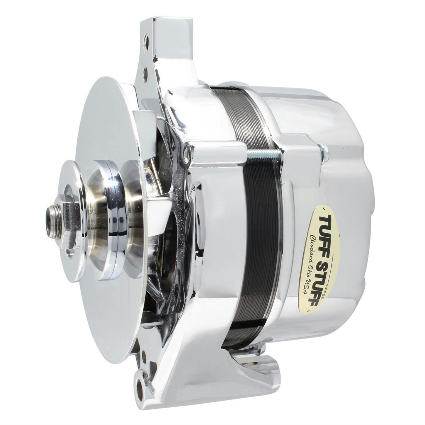 Tuff Stuff 7078NAP Ford Alternator, 70 Amp, Polished Aluminum