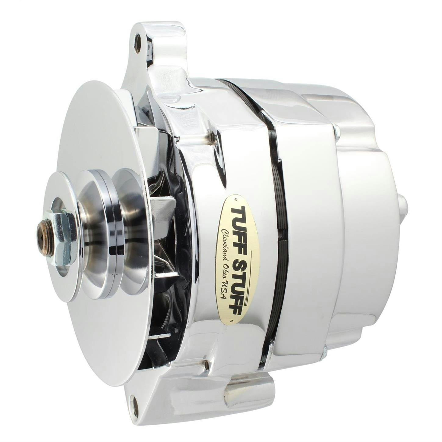 Tuff Stuff 7078NB Ford Alternator, 70 Amp, 1-Wire, Chrome