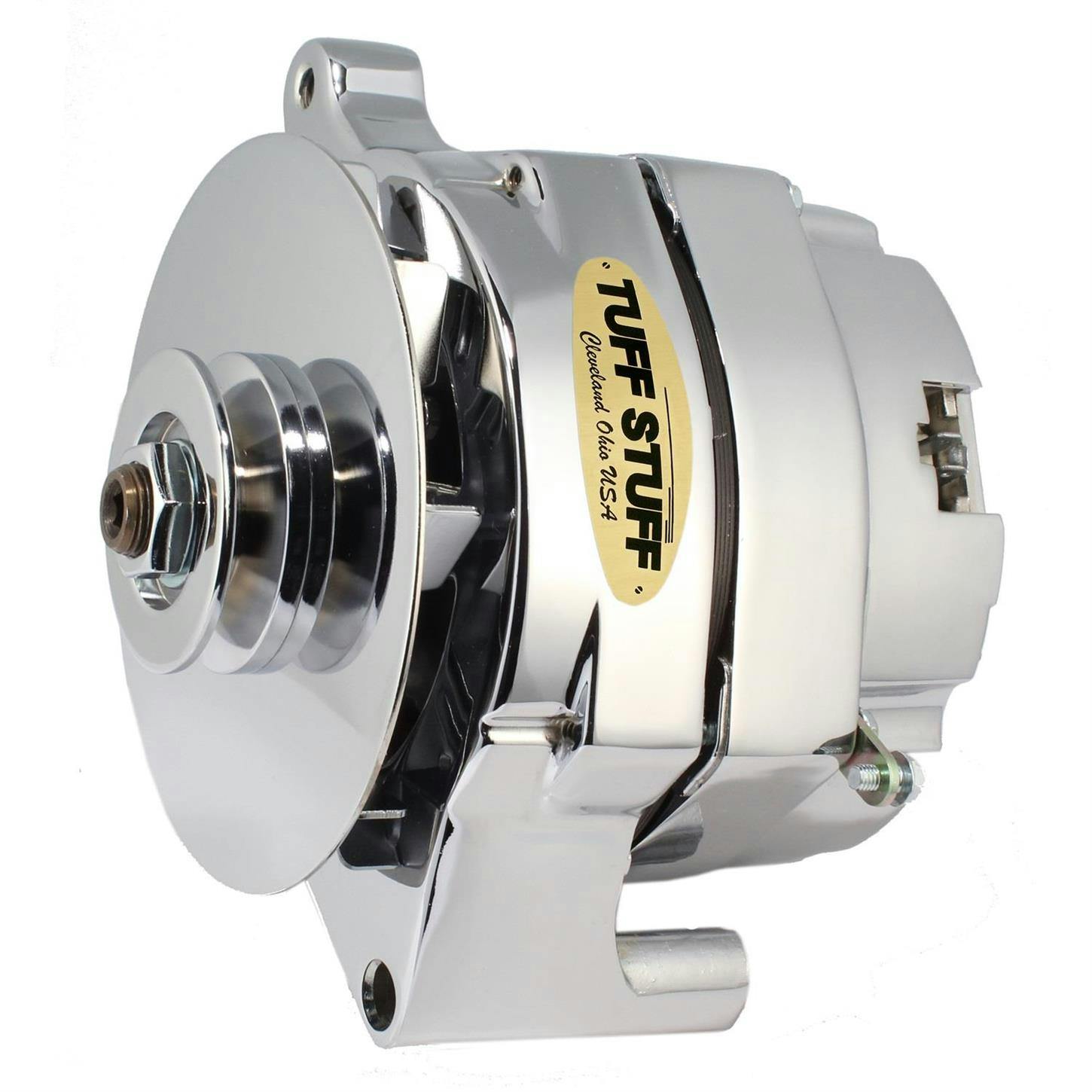 Tuff Stuff 7078NKP Ford Alternator, Ext Reg, 140 Amp Polished