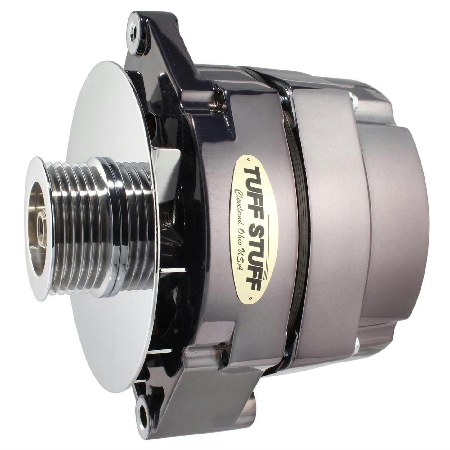 Tuff Stuff 7127ND6G7 GM Alternator, 100 Amp, 1-Wire, Blk Chrome