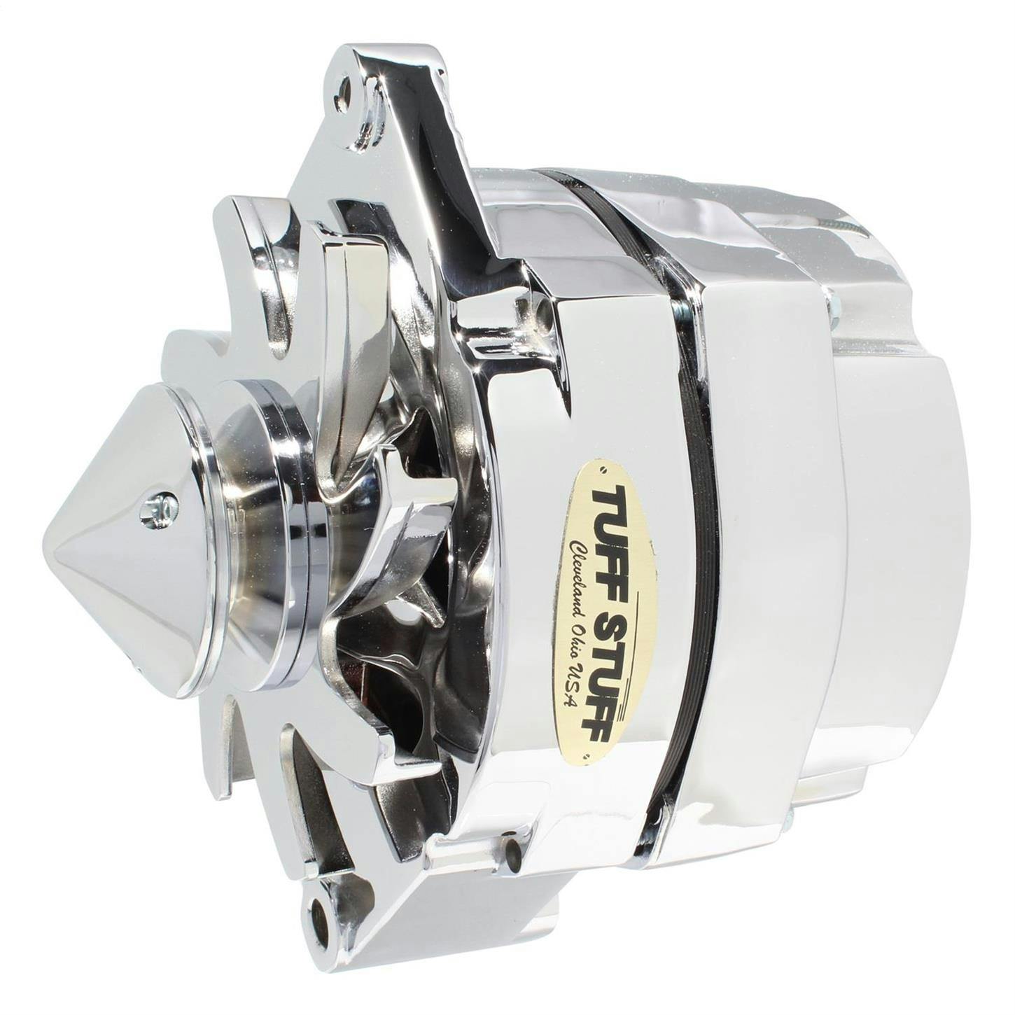 Tuff Stuff 7140ABULL6 GM Silver Bullet 140 Amp Alternator, Chr