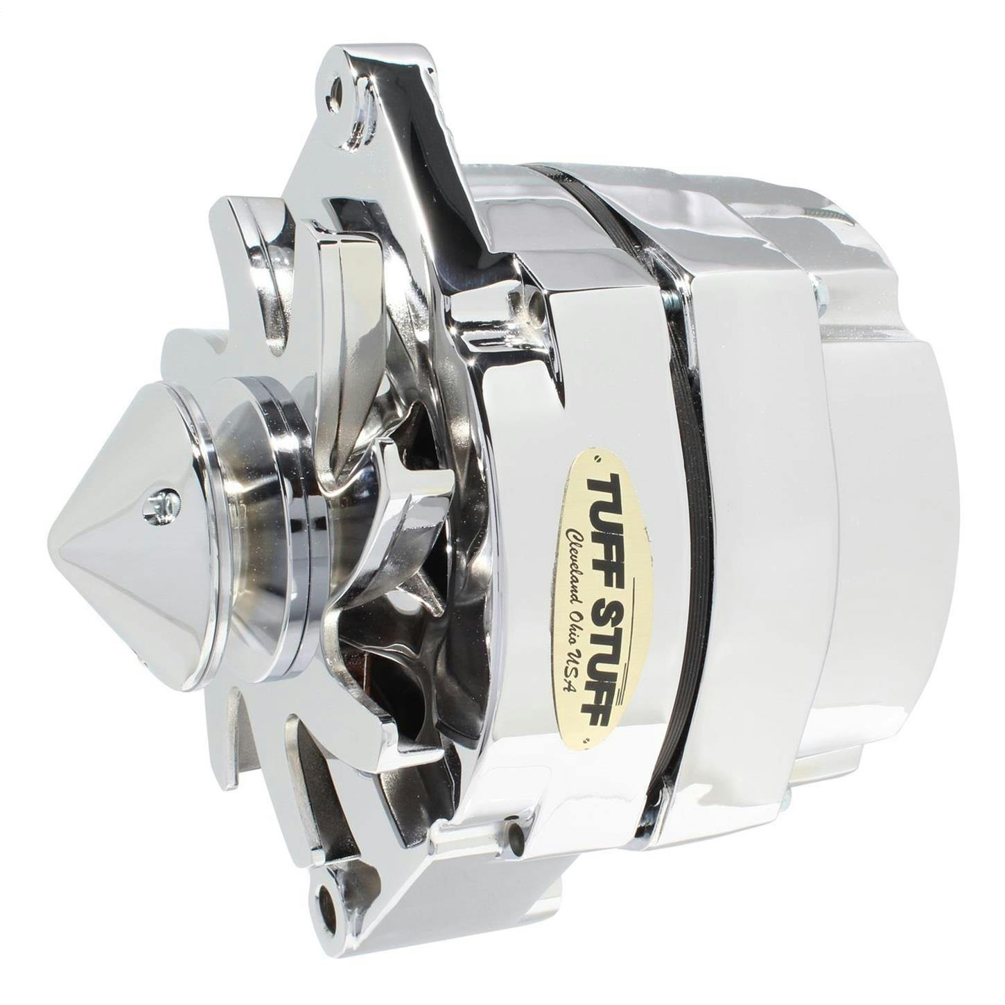 Tuff Stuff 7140BBULL12 GM Silver Bullet 140 Amp Alternator, Chr