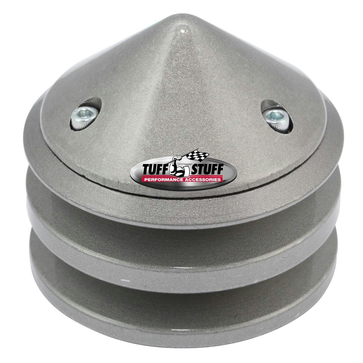 Tuff Stuff 7651D 2 Groove Pulley And Bullet Cover, Factory Cast