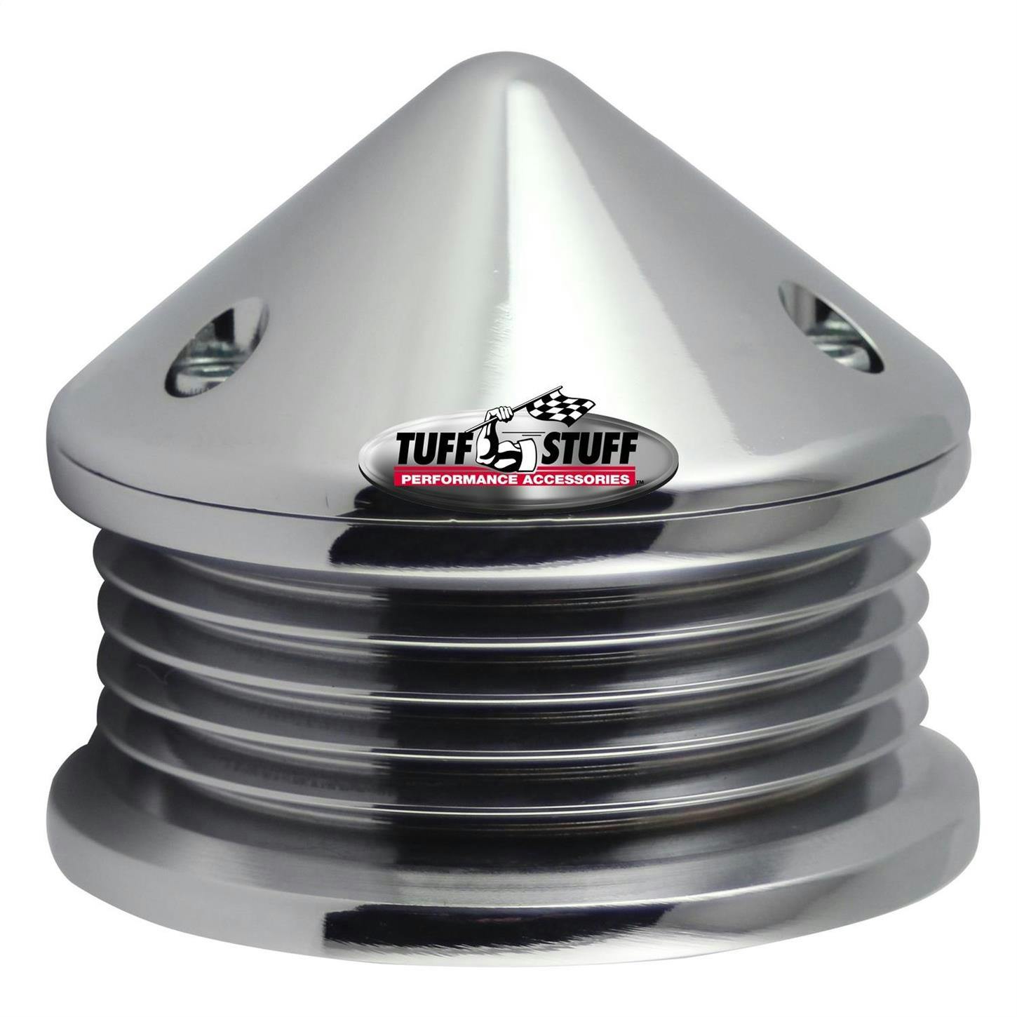 Tuff Stuff 7652B 5 Groove Pulley And Bullet Cover, Polished