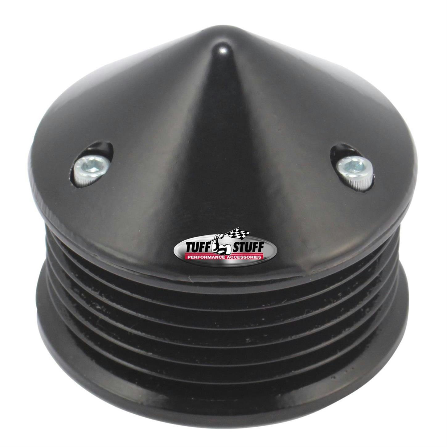 Tuff Stuff 7653C 6 Groove Pulley And Bullet Cover, Stealth Black