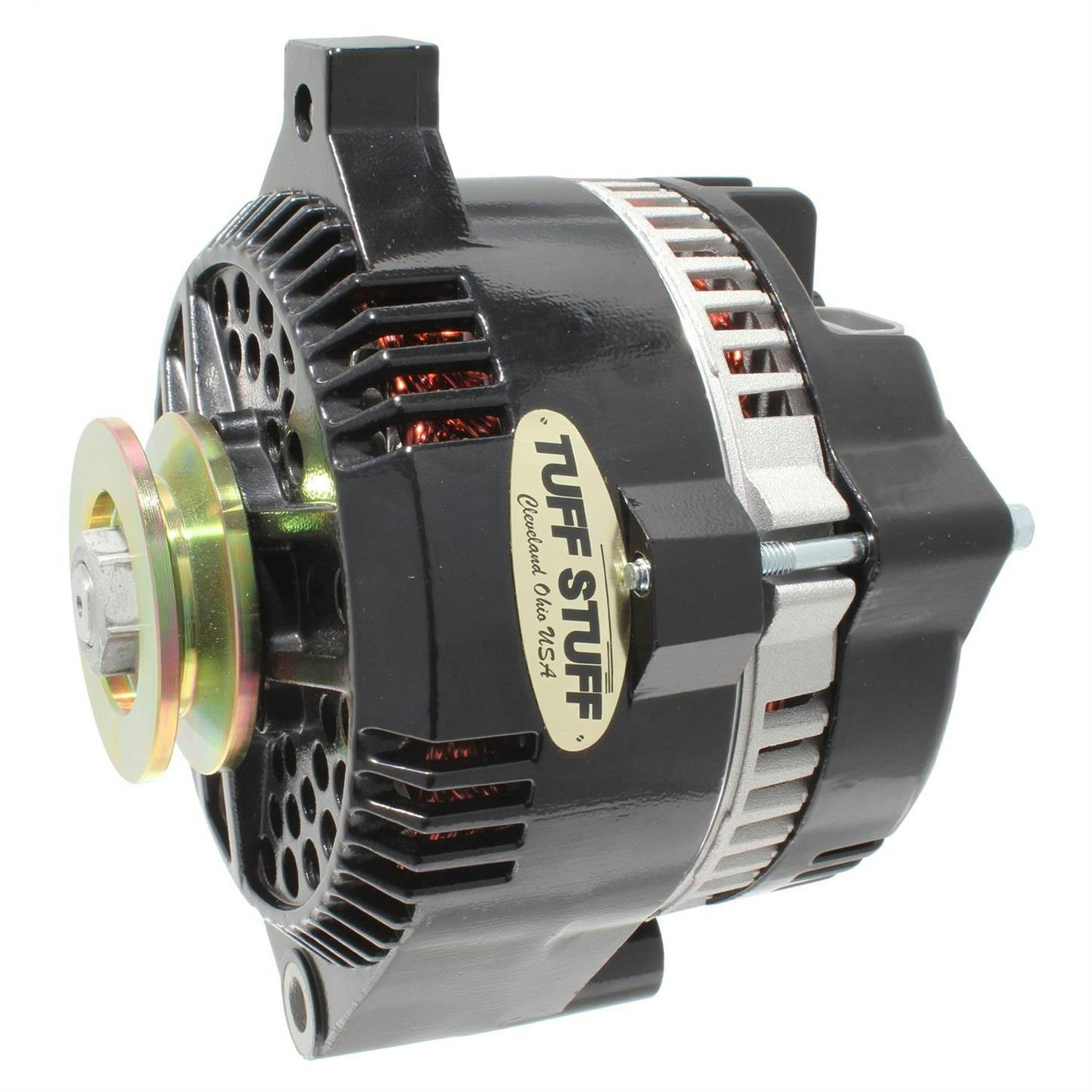 Tuff Stuff 7771C 5.0L Ford Alternator, 225 Amp, Stealth Black