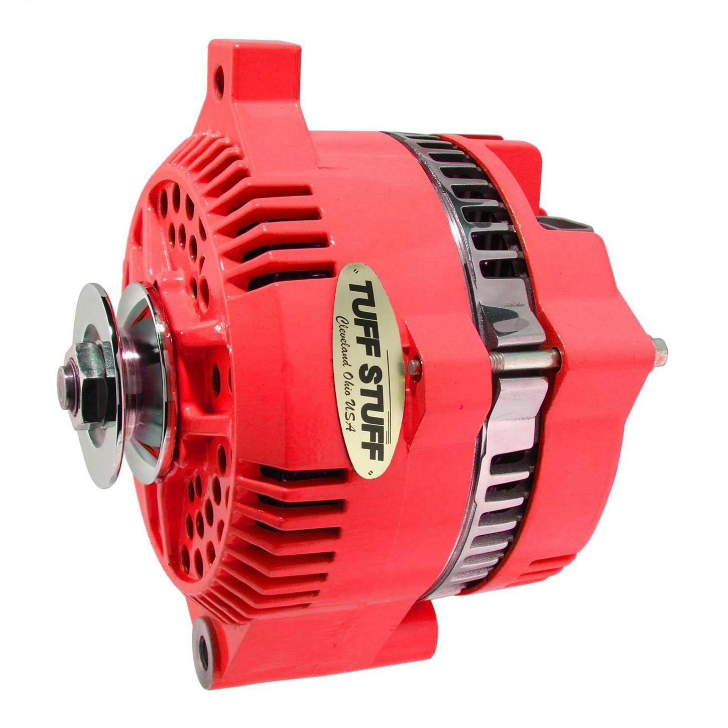 Tuff Stuff 7771DRED 5.0L Ford Alternator, 225 Amp, Red
