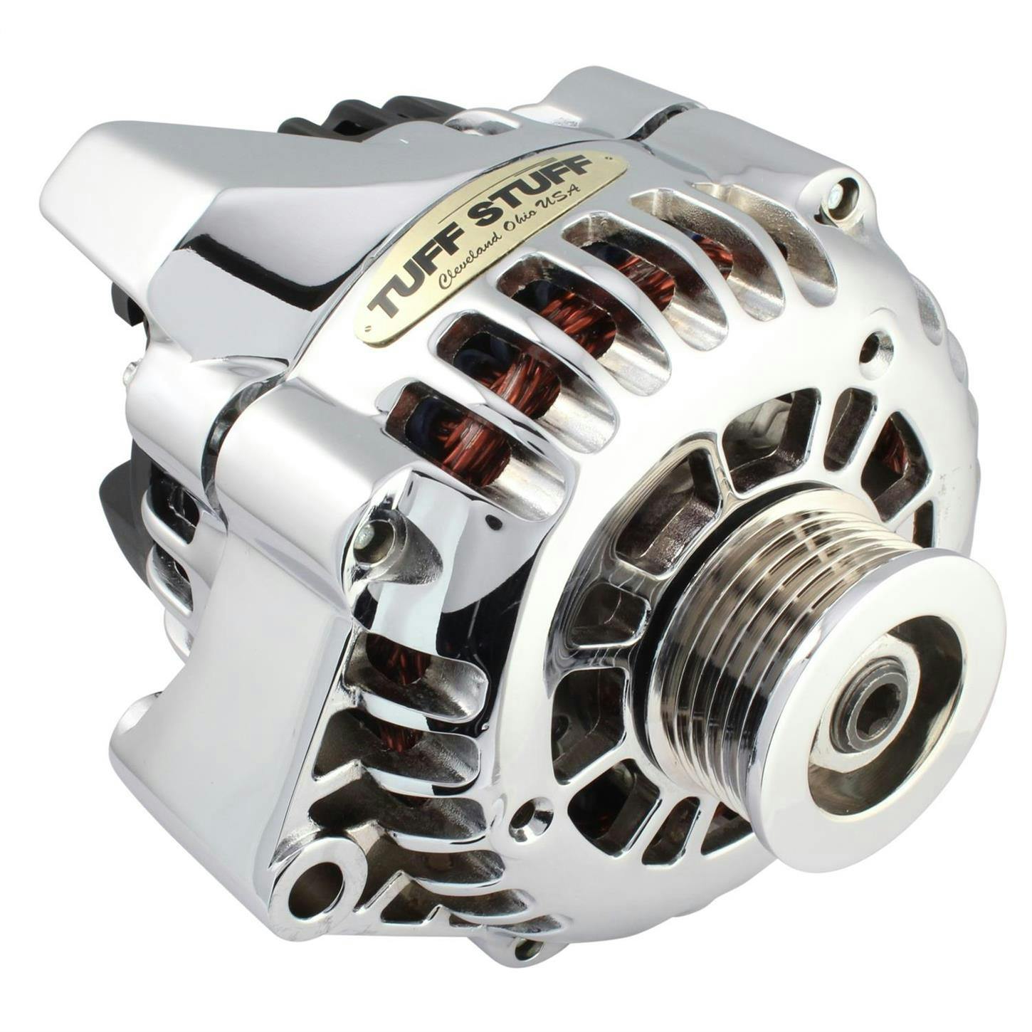 Tuff Stuff 8206NAP GM Truck Alternator, 125 Amp, 1-Wire, Polished