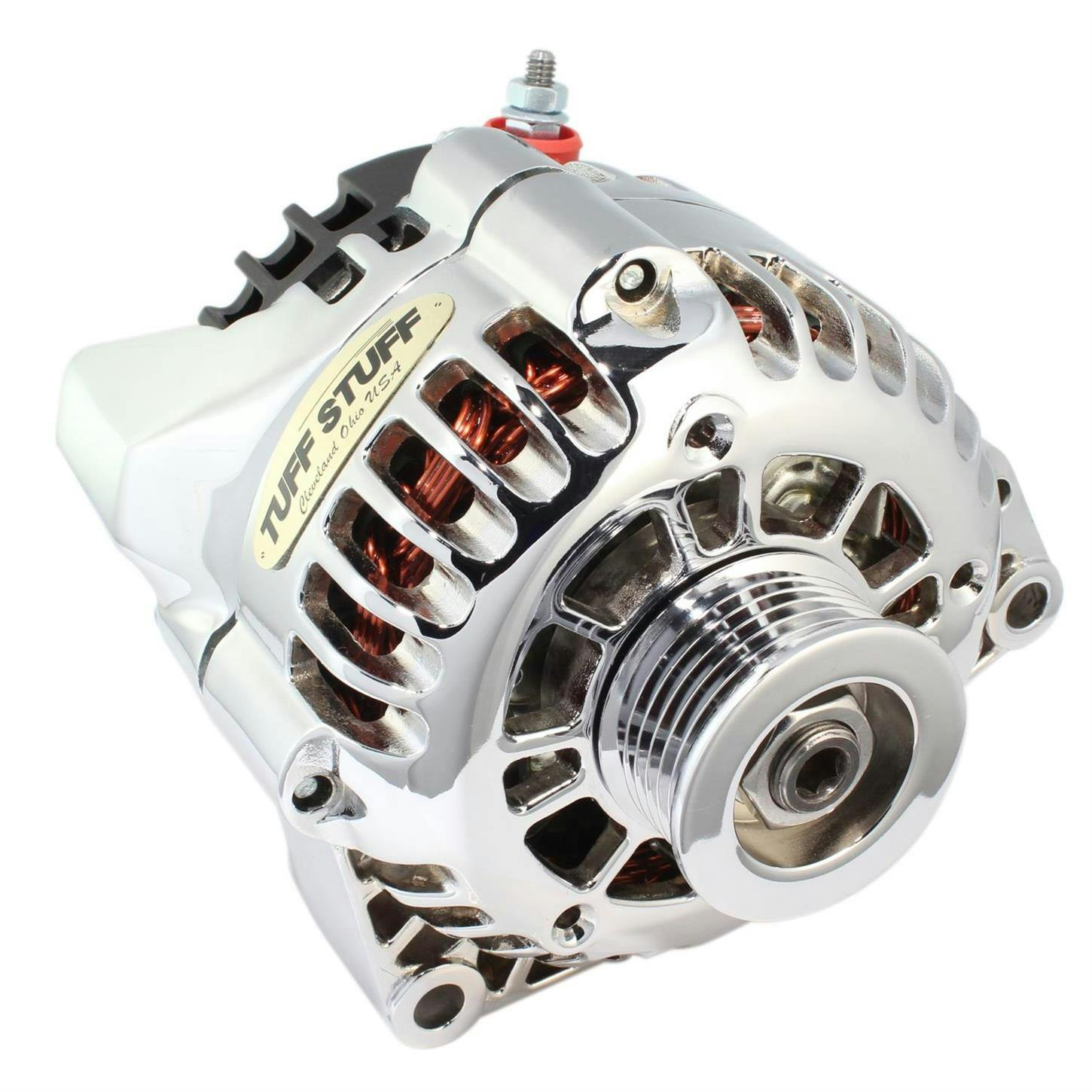 Tuff Stuff 8206NC1 GM Truck Alternator, 175 Amp, 1-Wire, Chrome